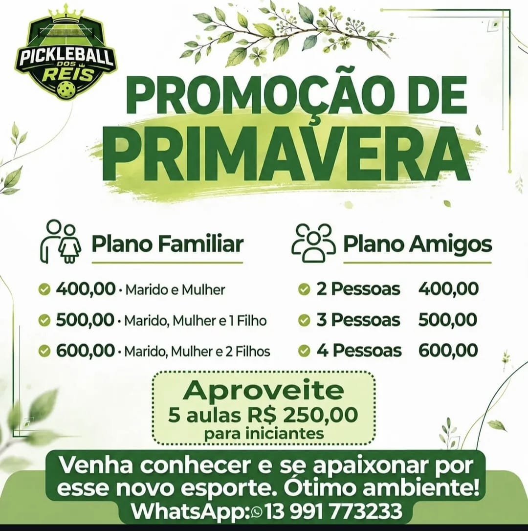 Inauguração Pickleball dos Reis